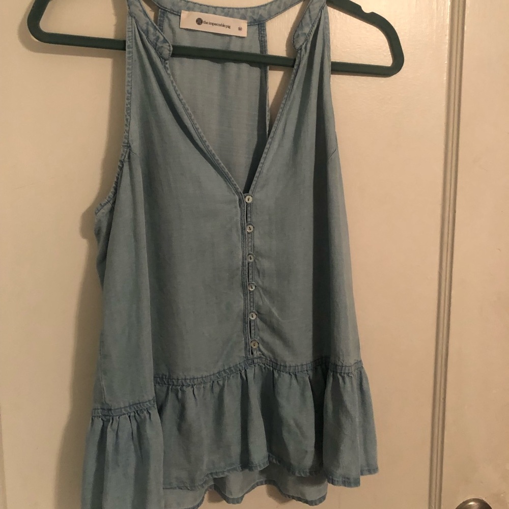 Denim Tank - The Impeccable Pig